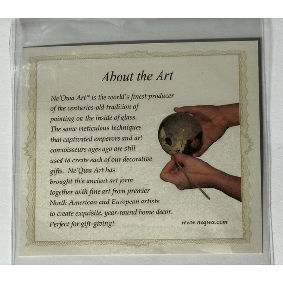 BEAUTIFUL Ne'Qwa Art Gifts of Peace Hand Painted Cardinal Ornament 713114 EUC - Picture 3 of 12